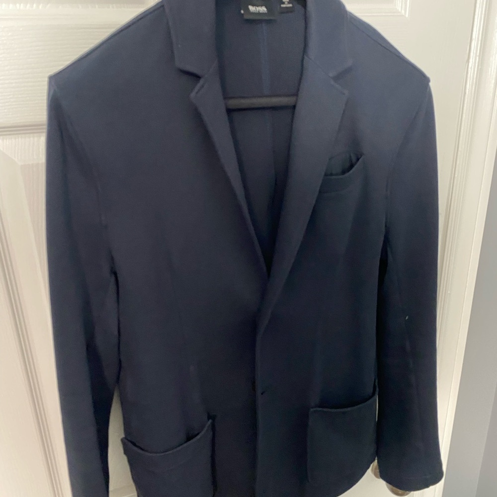 Hugo Boss Dark Navy Single-Breasted Sport Coat